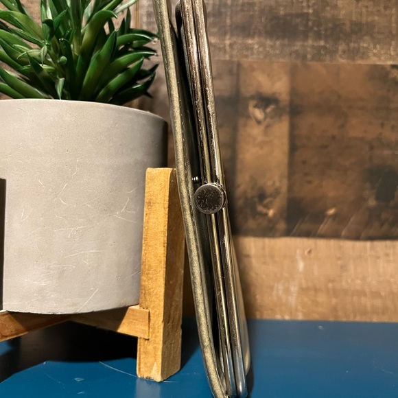 Hobo International Sage Green Grey Wallet Leather Vintage - Picture 3 of 7